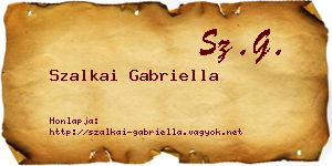 Szalkai Gabriella névjegykártya