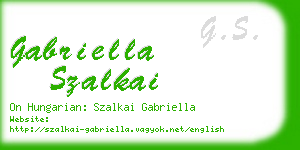 gabriella szalkai business card